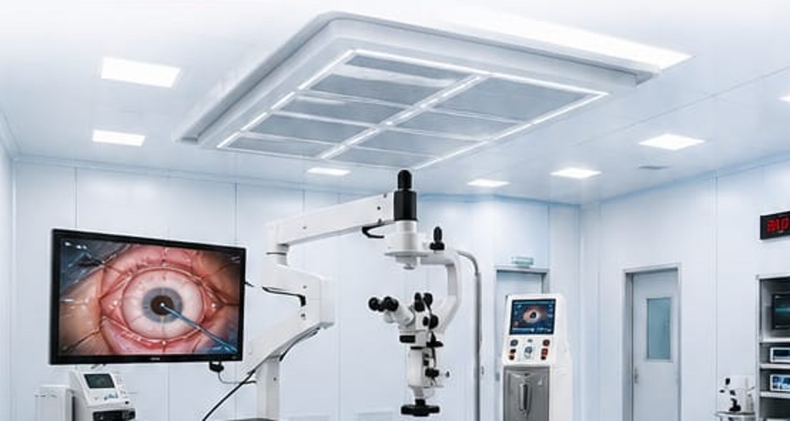 Class 100 modular operating theatre at Balaji Horizon Eye Hospital
